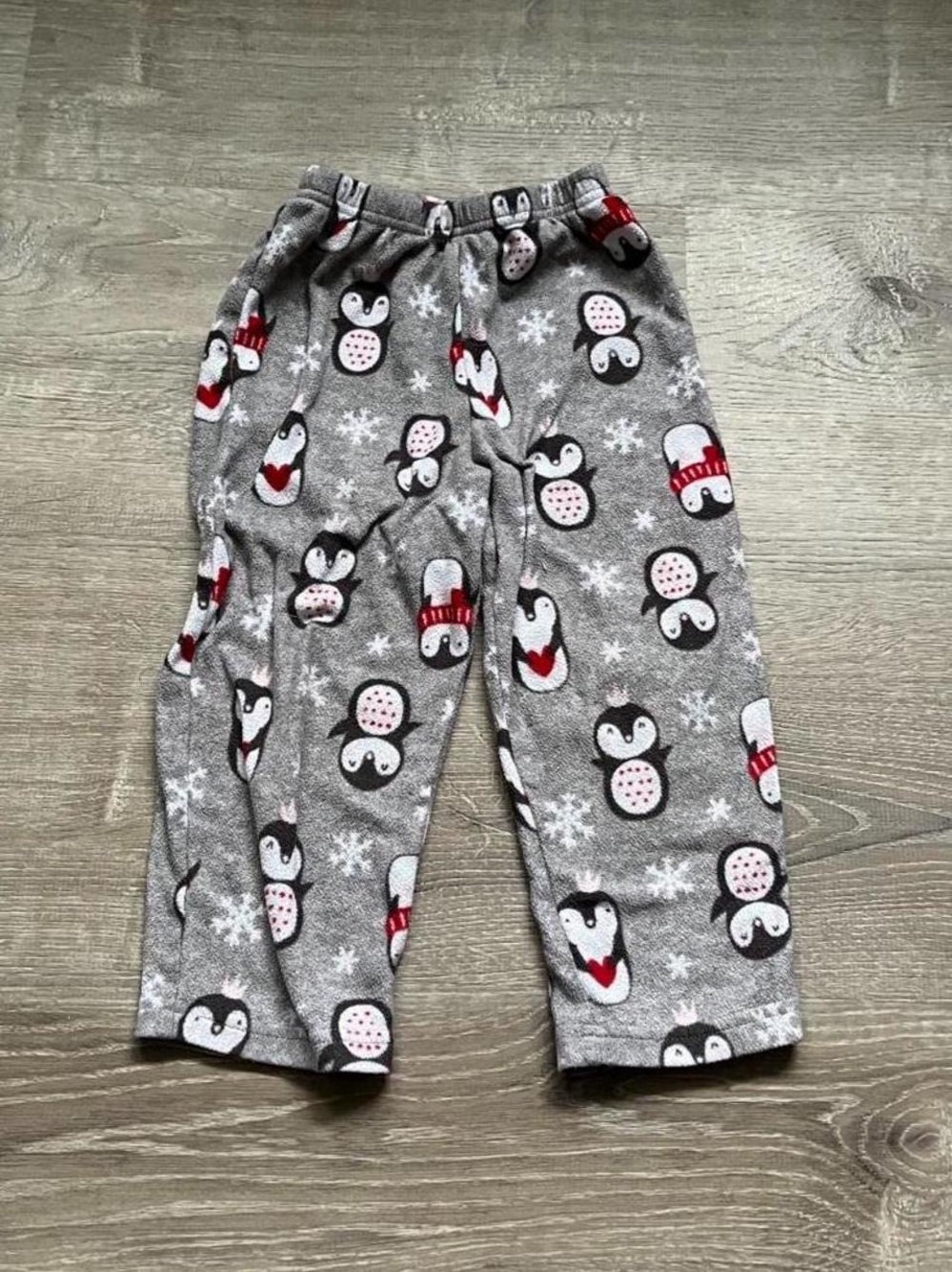 Cat & Jack gray penguin flare pajama pants
